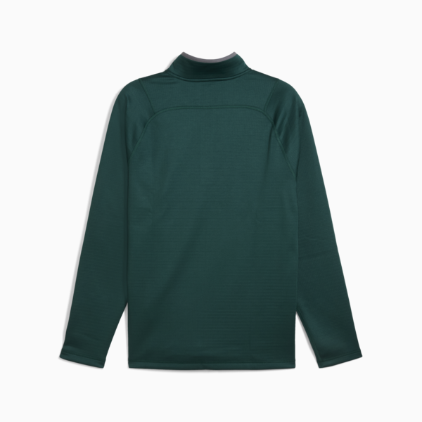 Waffle Fleece Golf Quarter-Zip Men, Dark Myrtle, large-ZAF