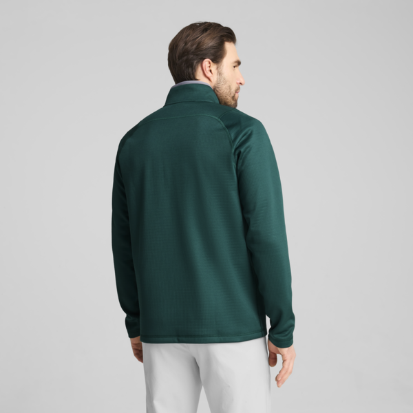 Waffle Fleece Golf Quarter-Zip Men, Dark Myrtle, large-ZAF