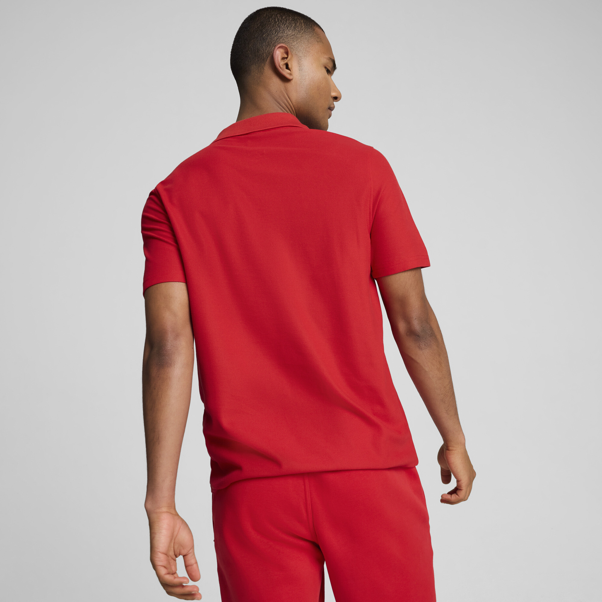 Men's PUMA Scuderia Ferrari Race Polo Men In Red, Size Small, Cotton