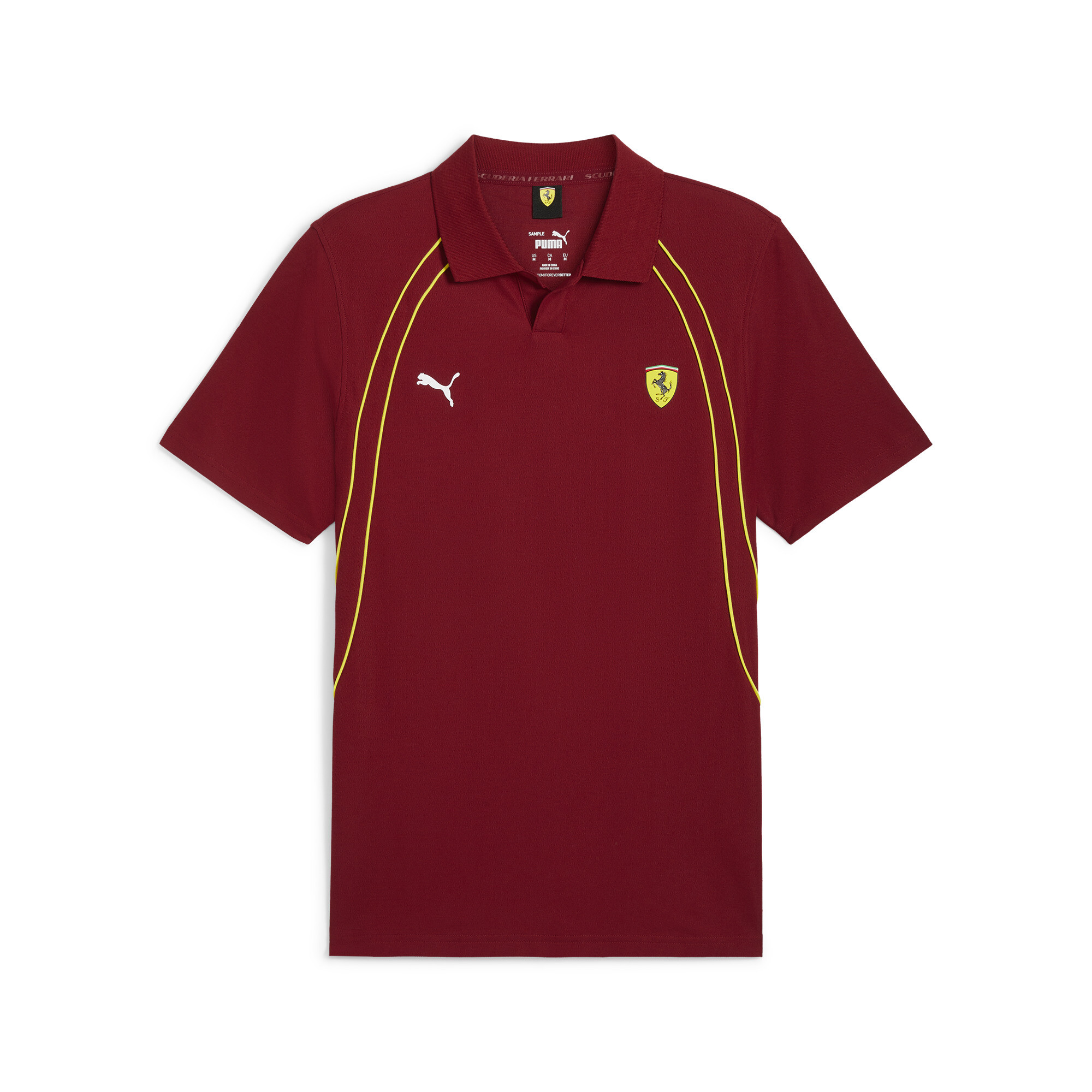 Red ferrari polo shirt top