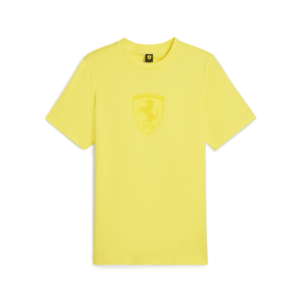Scuderia Ferrari Race Graphic T-Shirt Men in Speed Yellow by PUMA, XL
