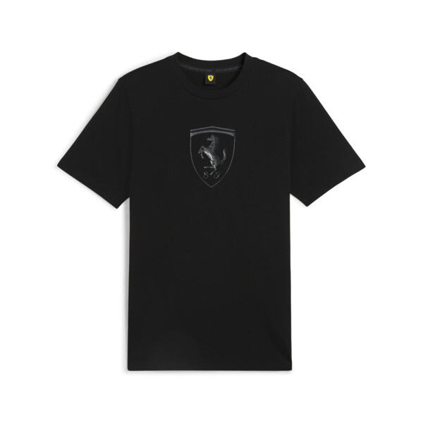 Scuderia Ferrari Race Tonal Shield Tee Men, PUMA Black, large-ZAF