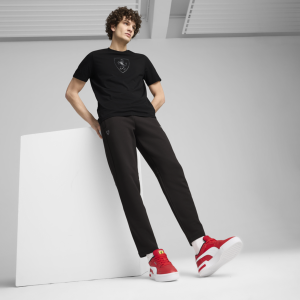 Scuderia Ferrari Race Tonal Shield Tee Men, PUMA Black, large-ZAF
