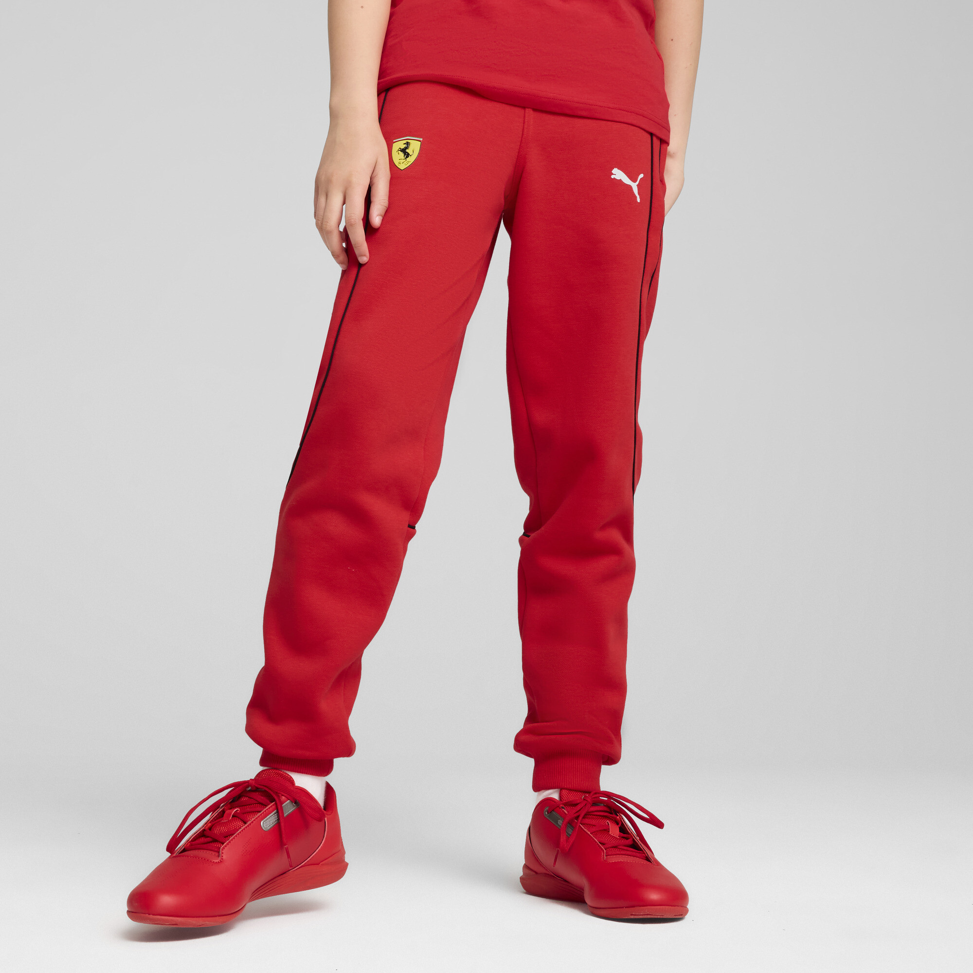 Puma Scuderia Ferrari Race Sweatpants Youth, Red, Size 11-12Y, Clothing