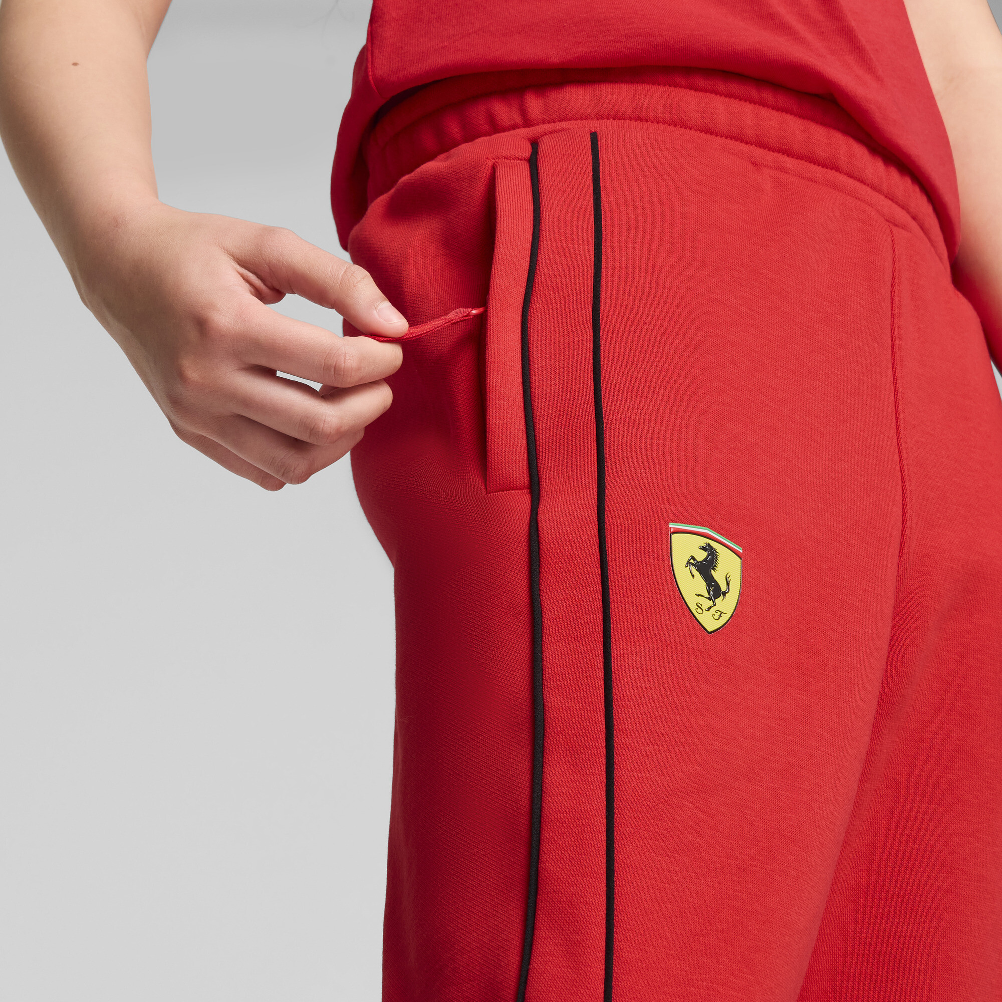 Puma Scuderia Ferrari Race Sweatpants Youth, Red, Size 11-12Y, Clothing