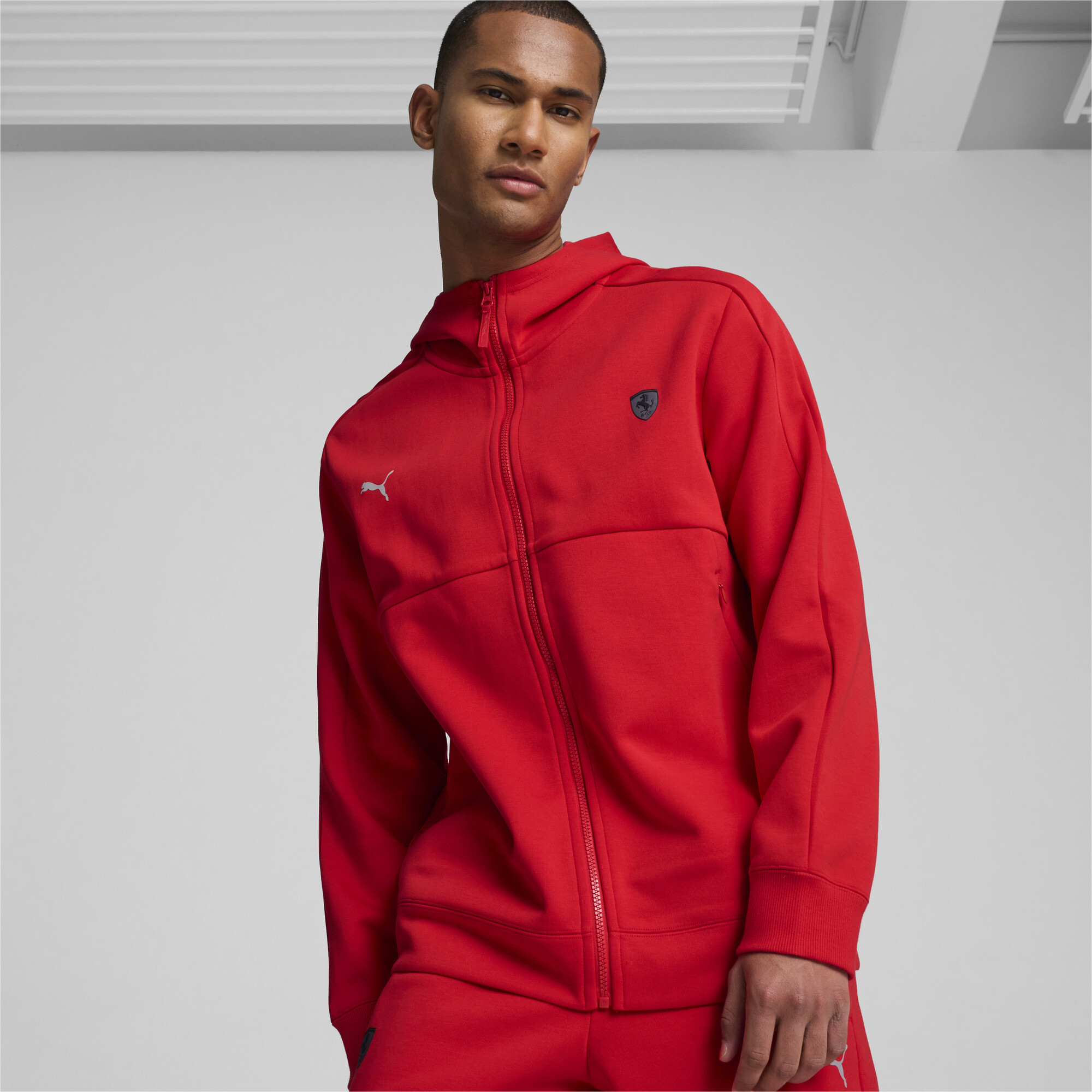 PUMA Scuderia Ferrari Men's Motorsport Jacket in Red, Size XXL