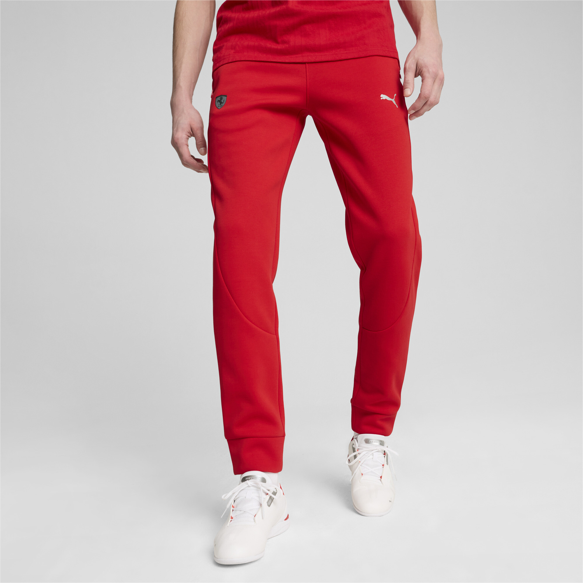 PUMA Scuderia Ferrari Men's Motorsport Sweatpants in Red, Size XXL