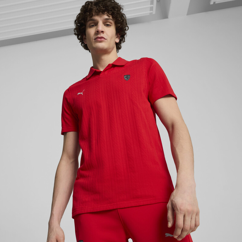 

Men's PUMA Scuderia Ferrari Style Motorsport Jacquard Polo