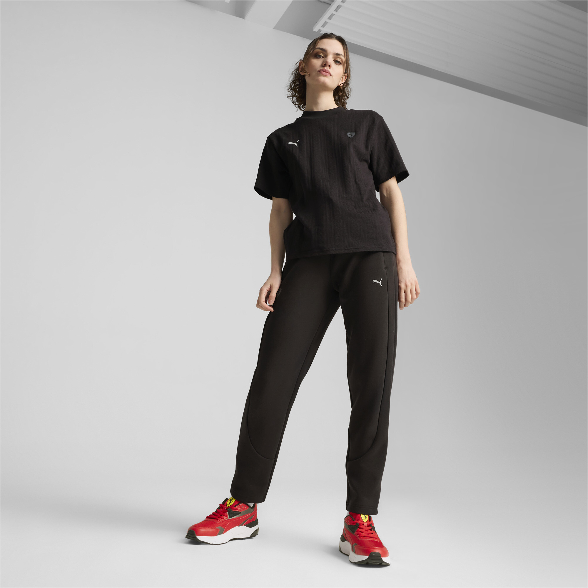 Women's Puma Scuderia Ferrari Style Sweatpants, Black, Size XXS, Clothing