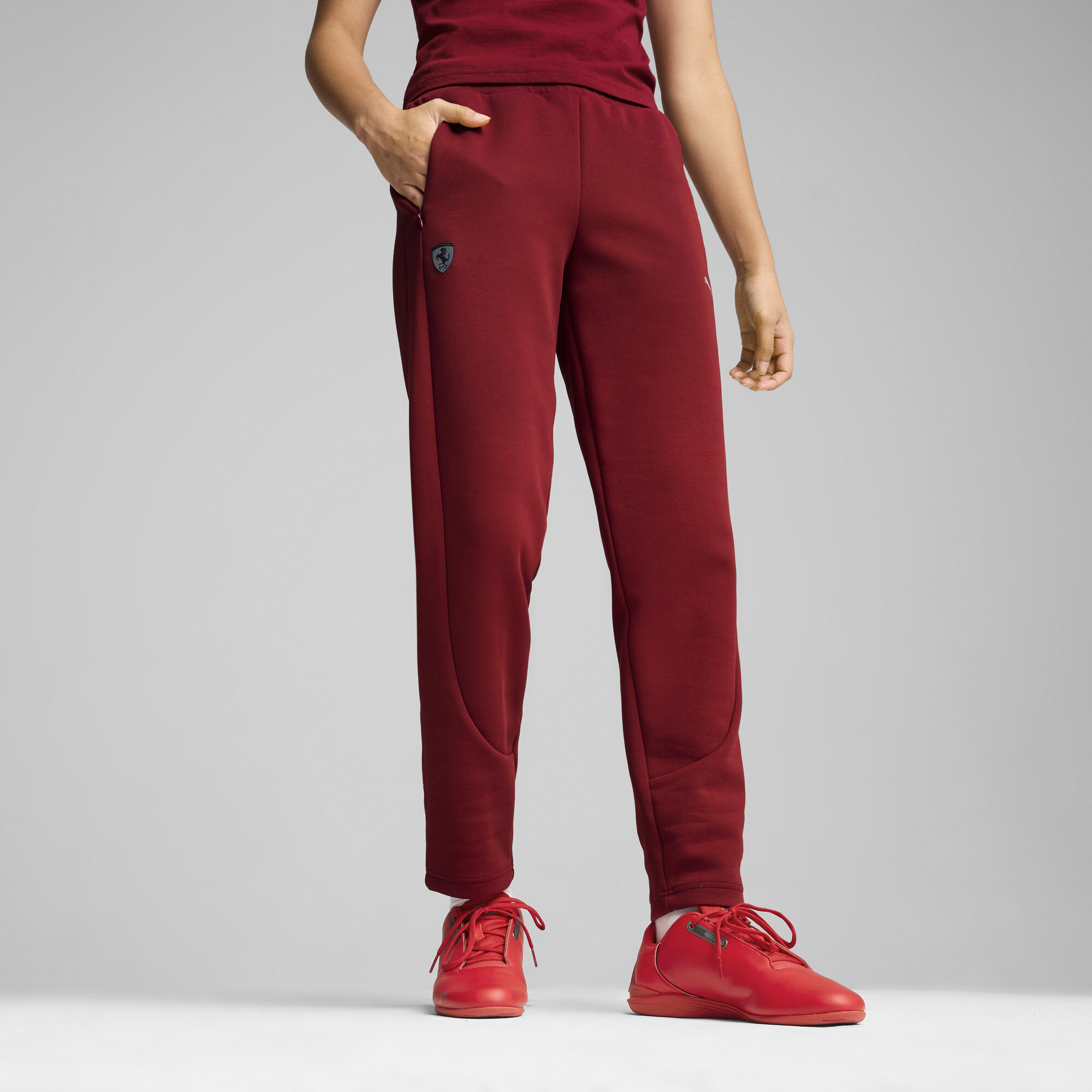 Puma Scuderia Ferrari Style Jogginghose Damen | Mit Plain | Intense Red | Größe: XS