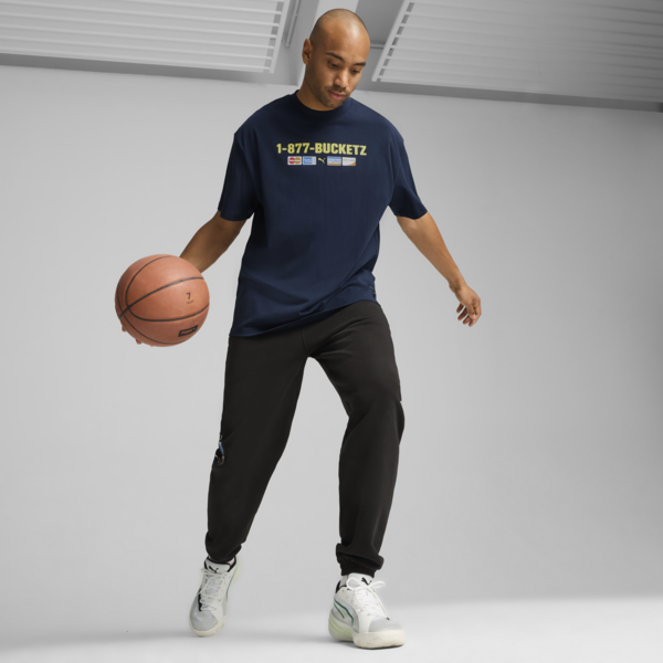 Step Up Your Game Basketball Tee Men, Club Navy, large-MEX