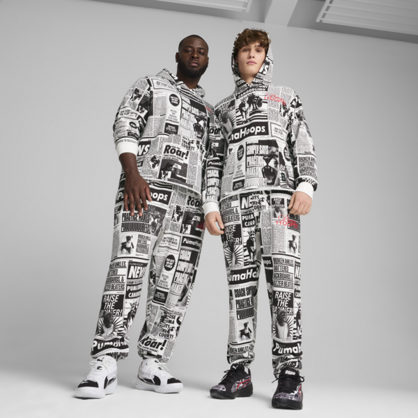 Jogging de basketball Media Day para hombre, PUMA Black-PUMA White, large-ARG