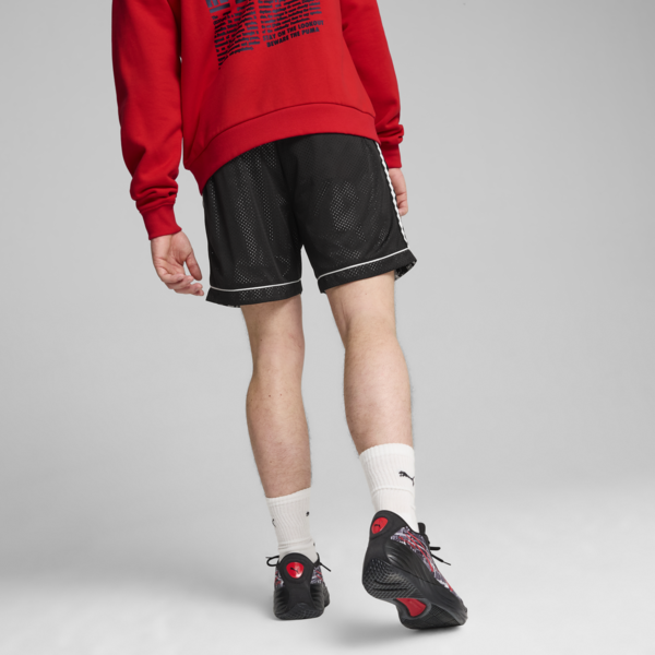 Shorts de basketball Media Day Classics para hombre, PUMA Black, large-ARG