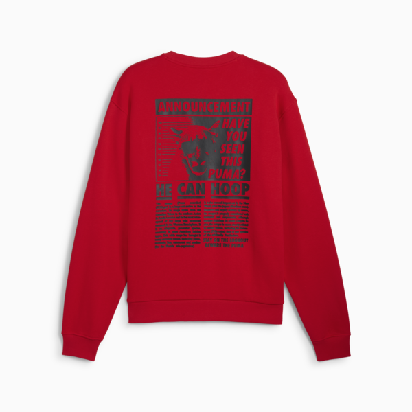 Media Day Basketball Crew Sweat Men, For All Time Red, large-MEX