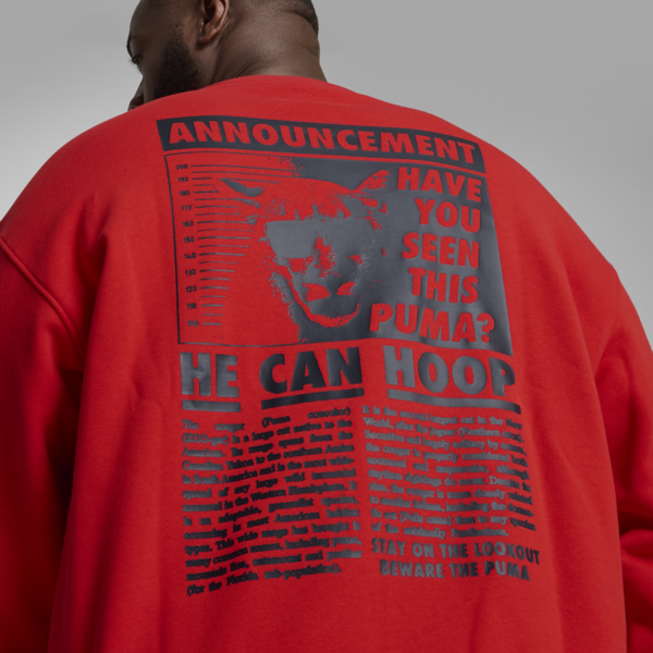 Media Day Basketball Crew Sweat Men, For All Time Red, large-MEX