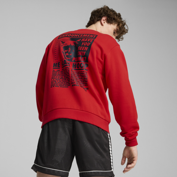 Media Day Basketball Crew Sweat Men, For All Time Red, large-MEX