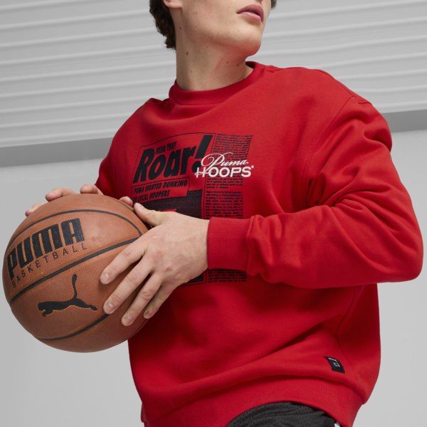 Media Day Basketball Crew Sweat Men, For All Time Red, large-MEX