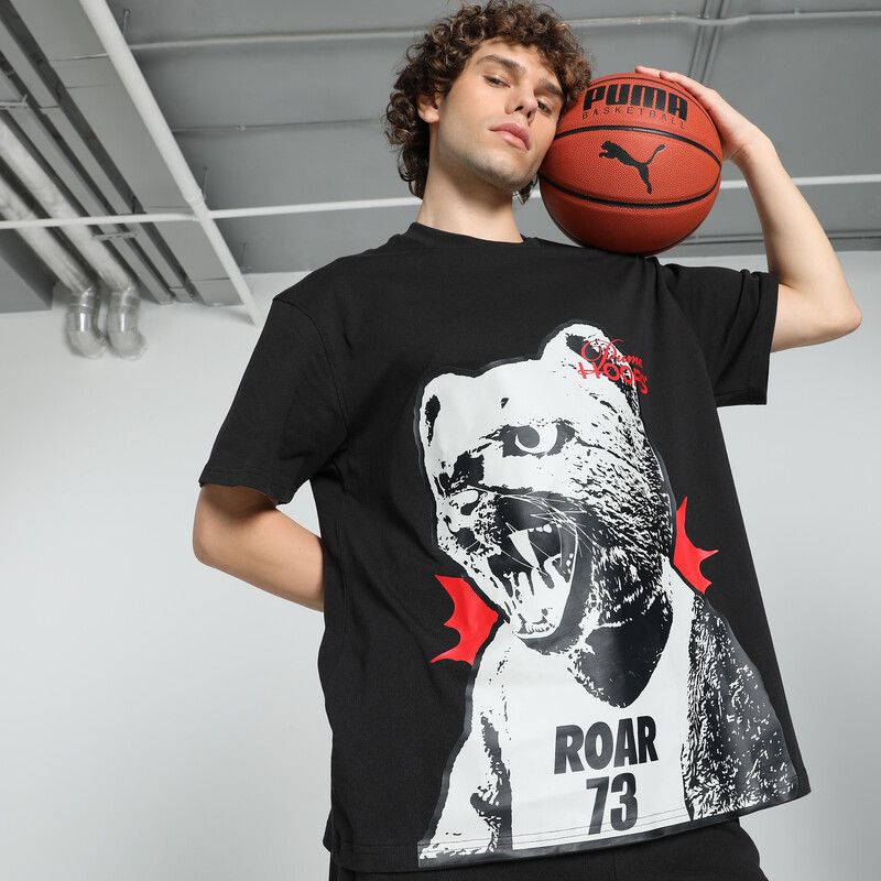 

Men's PUMA He Can Hoop Oversized Fit Basketball Tee