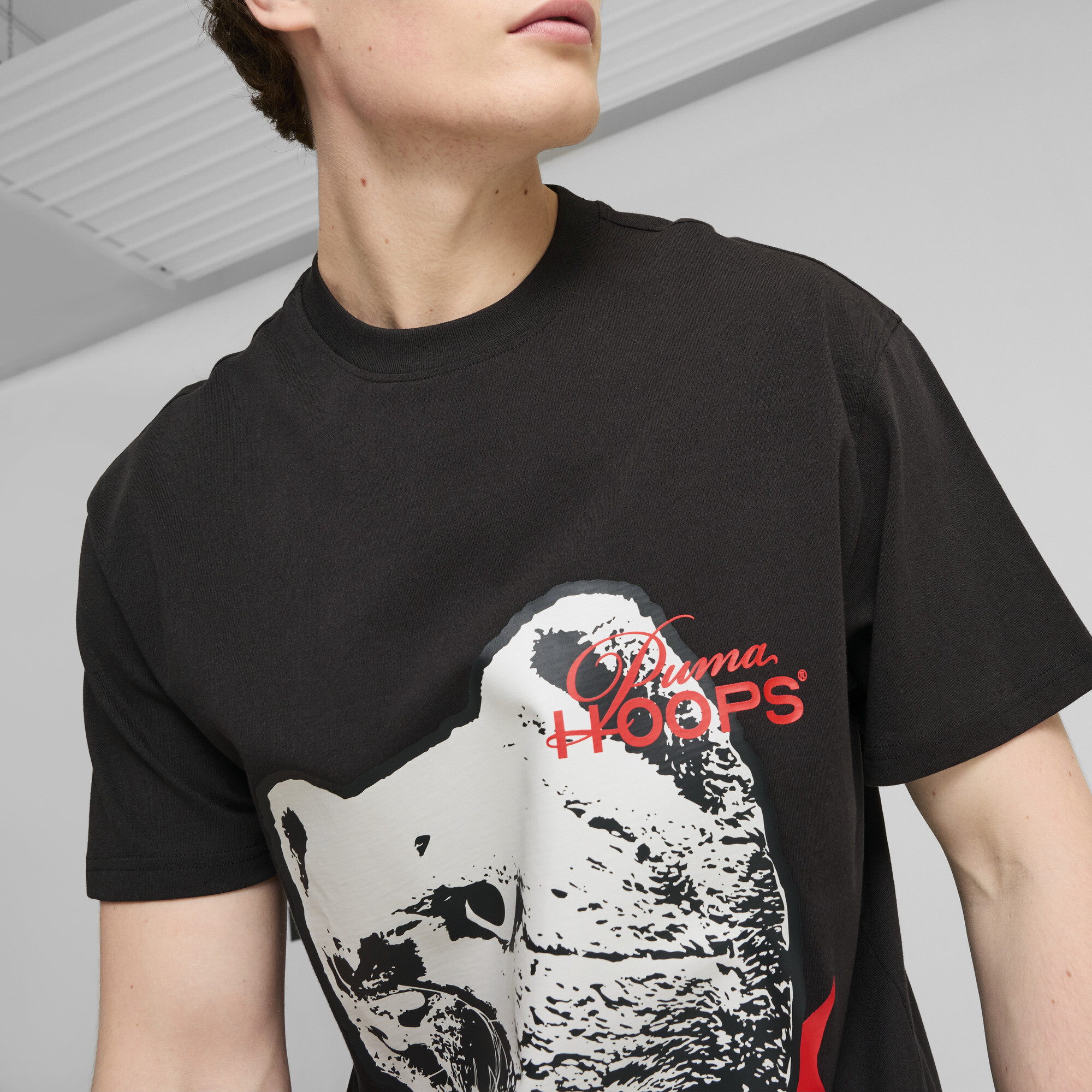 PUMA He Can Hoop basketbalshirt voor Heren, Zwart, Maat M thumbnail 4