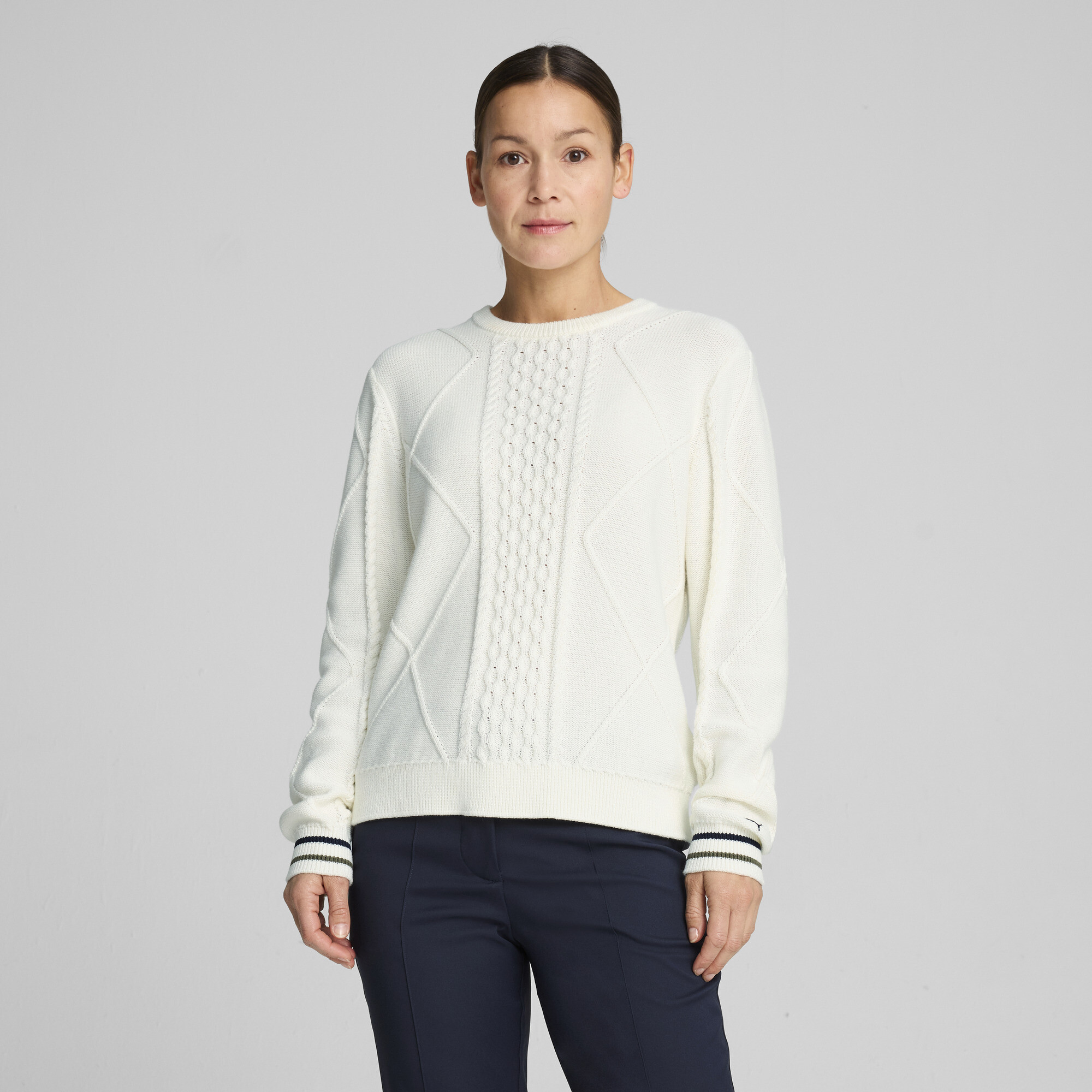 Pull De Golf En Mesh Torsadé Kate Femme