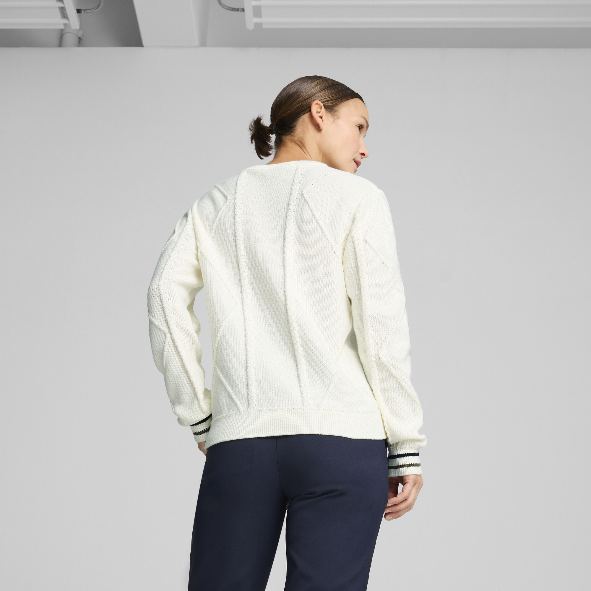 Pull De Golf En Mesh Torsadé Kate Femme