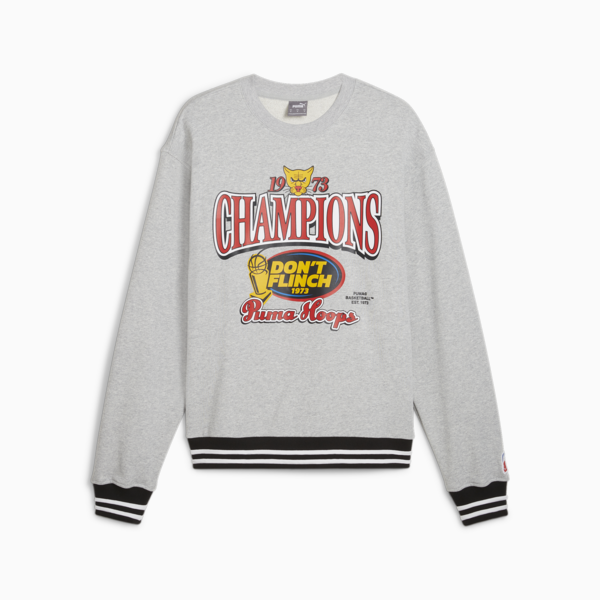 Buzo de basketball PUMA Champs para hombre, Light Gray Heather, large-ARG