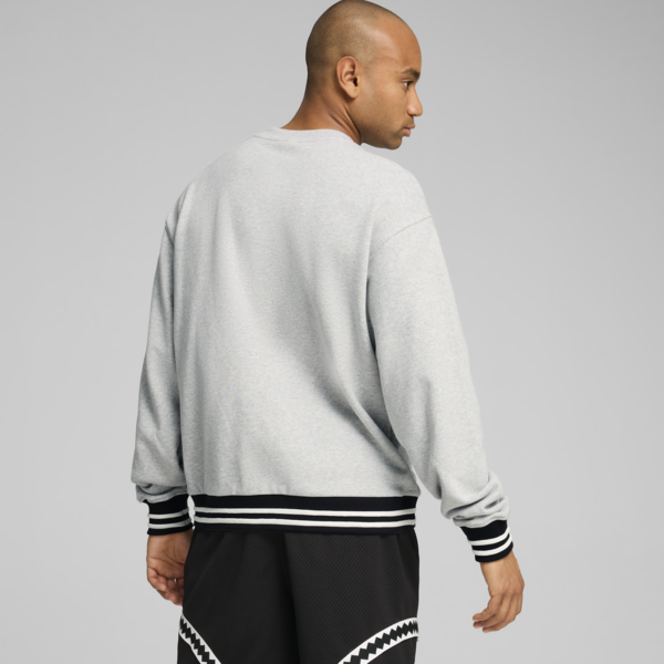Buzo de basketball PUMA Champs para hombre, Light Gray Heather, large-ARG