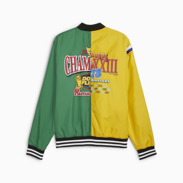 Chamarra de basquetbol Hombre Crowd Craze, Yellow Sizzle, large-MEX