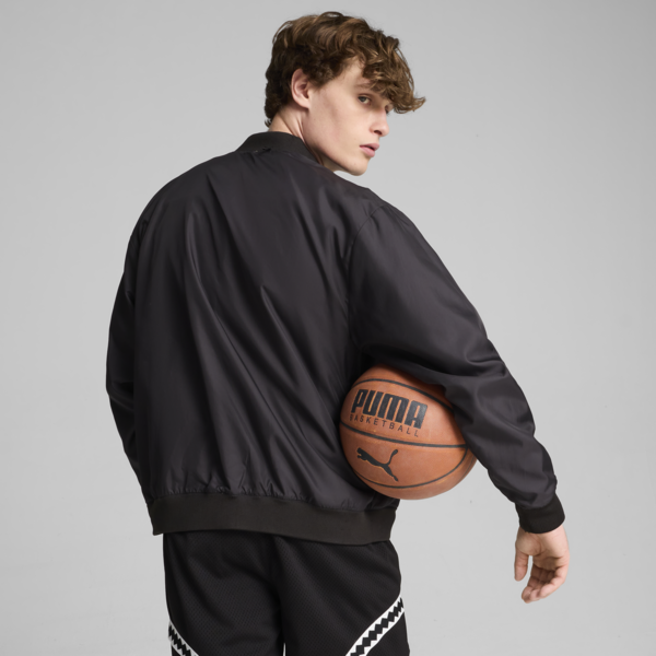 Chamarra de basquetbol Hombre Crowd Craze, Yellow Sizzle, large-MEX