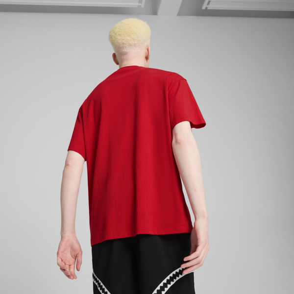 Crowd Craze Basketball Tee 2 Men, For All Time Red, large-MEX