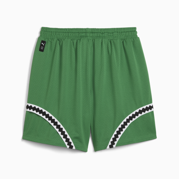 Shorts de basketball Crowd Craze para hombre, Archive Green, large-ARG