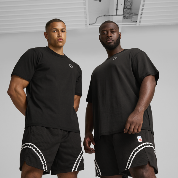 Shorts de basketball Crowd Craze para hombre, PUMA Black, large-ARG