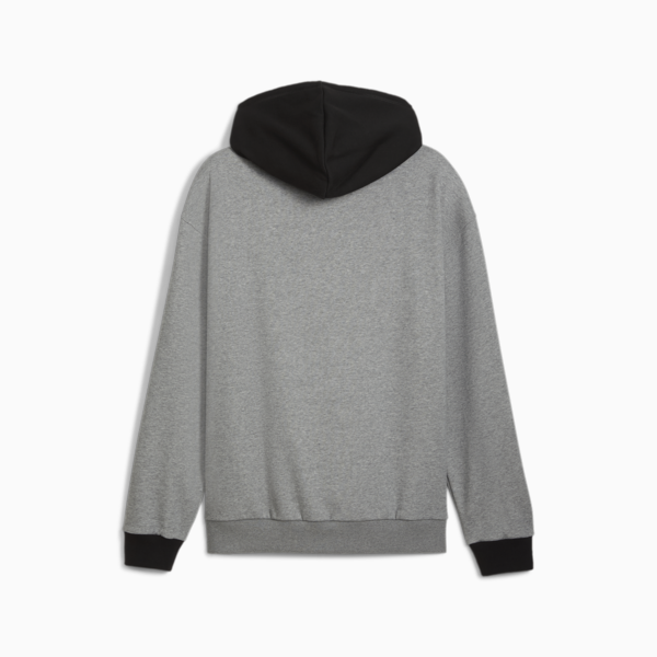 Buzo de basketball con capucha Jaws Core 2.0 para hombre, Medium Gray Heather-PUMA Black, large-ARG