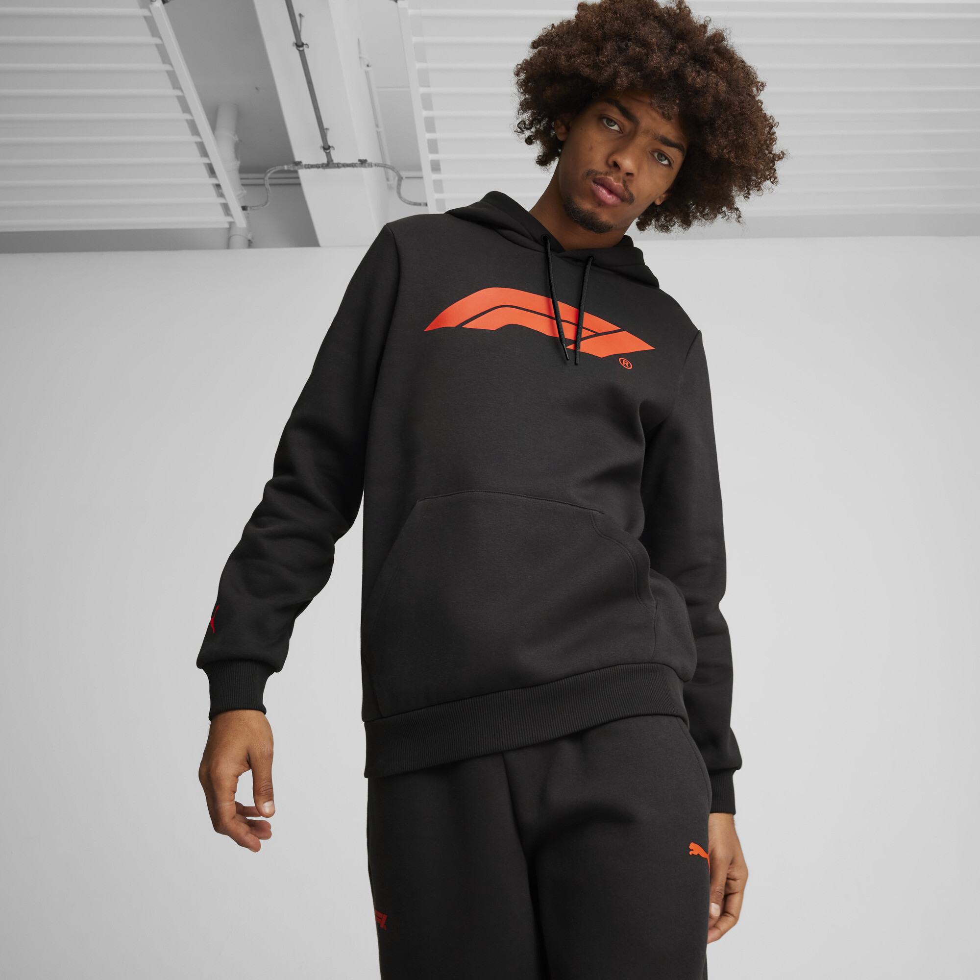 Men's Puma F1® ESS Logo Fleece Hoodie, Black, Size XXL, Clothing