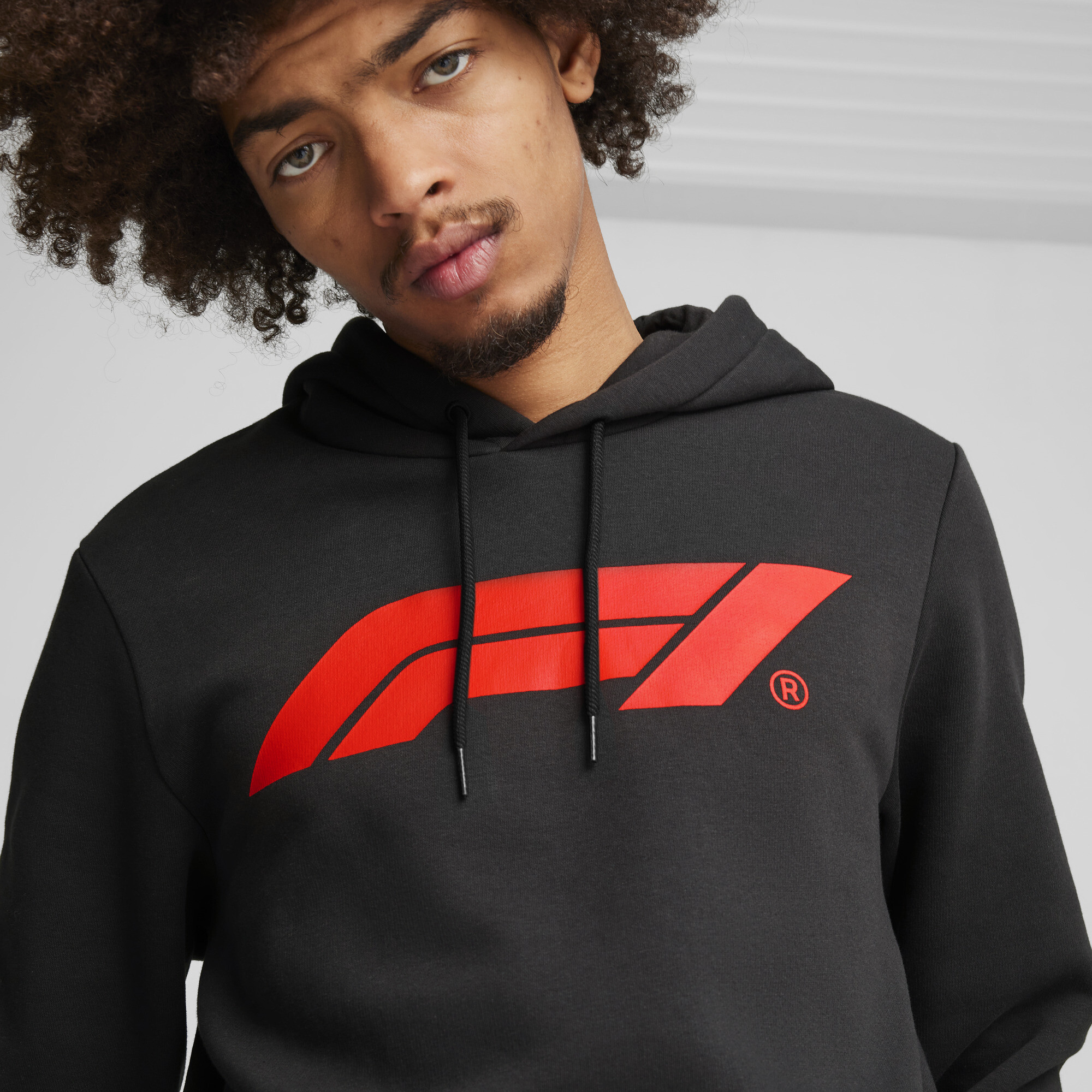 Men's Puma F1® ESS Logo Fleece Hoodie, Black, Size XXL, Clothing