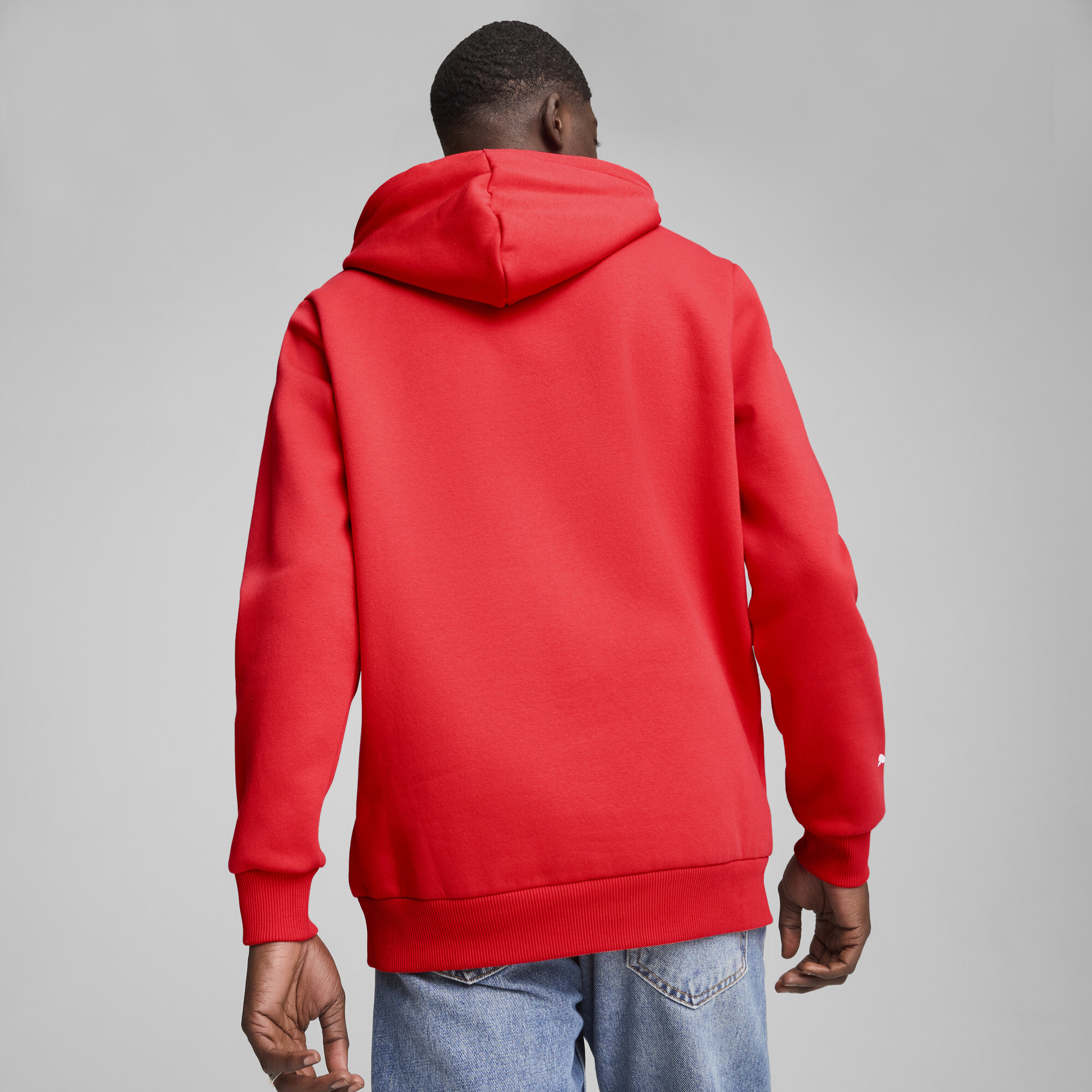 Men's Puma F1® ESS Logo Fleece Hoodie, Red, Size M, Clothing