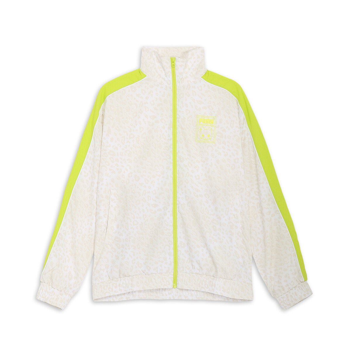 Unisex NEKO-san Graphic Woven T7 Track Jacket in White by PUMA, Medium