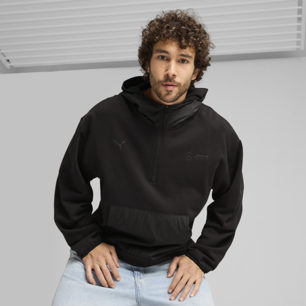 Campera con capucha Mercedes-AMG Petronas F1® Statement para hombre, PUMA Black, large-ARG