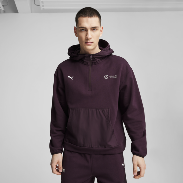 Campera con capucha Mercedes-AMG Petronas F1® Statement para hombre, Midnight Plum, large-ARG