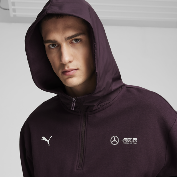 Campera con capucha Mercedes-AMG Petronas F1® Statement para hombre, Midnight Plum, large-ARG