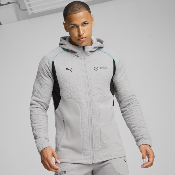 Campera con capucha Mercedes-AMG Petronas F1® para hombre, Team Silver, large-ARG