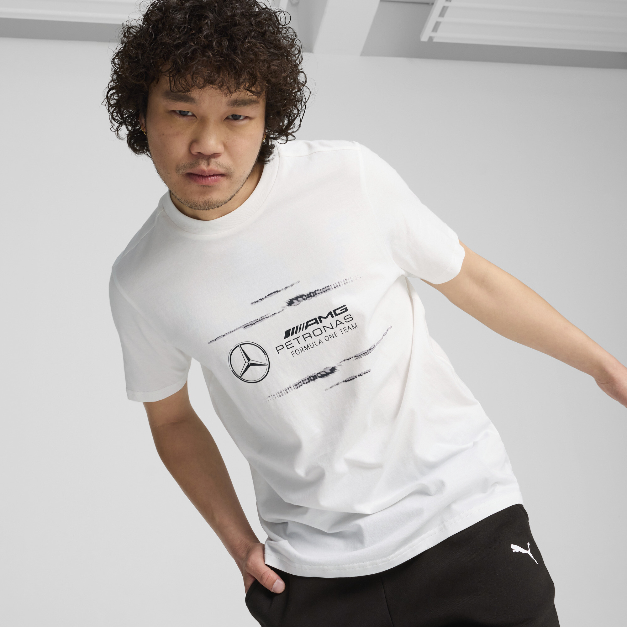 Puma Mercedes-AMG Petronas F1® Logo T-Shirt Herren | Mit Logo Print | White | Größe: XXL