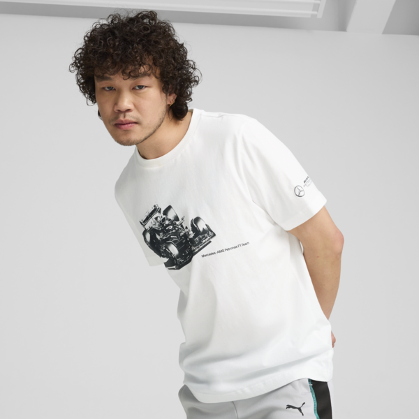 Remera Mercedes-AMG Petronas F1® ESS Car Graphic para hombre, PUMA White, large-ARG