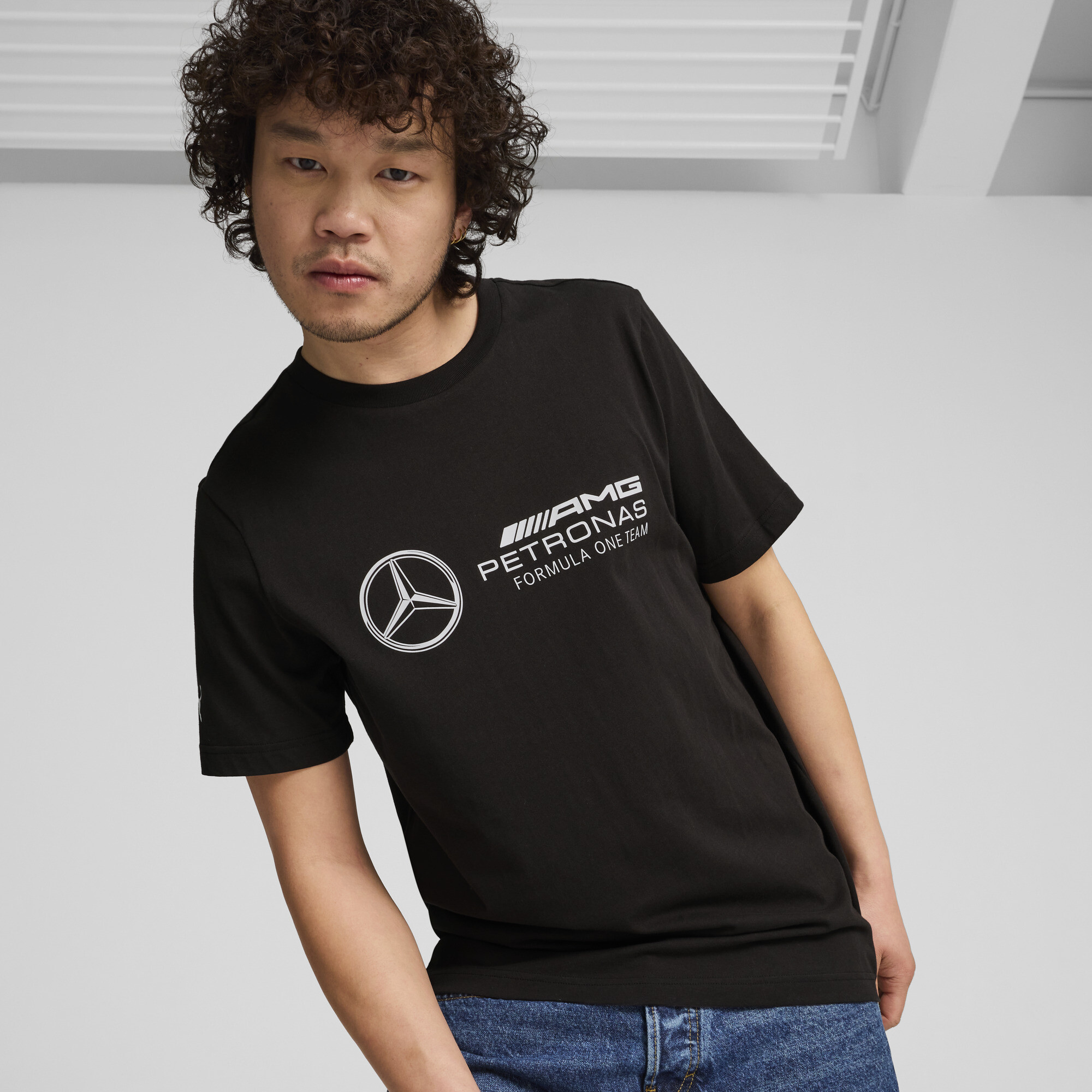 Puma Mercedes-AMG Petronas F1® ESS Logo T-Shirt Herren | Mit Logo Print | Black | Größe: XL