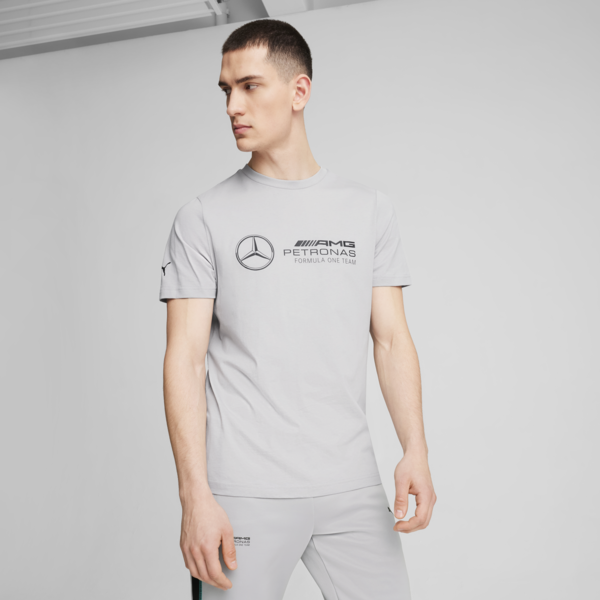 Mercedes-AMG Petronas F1® Essentials Logo Tee Men, Team Silver, large-ZAF