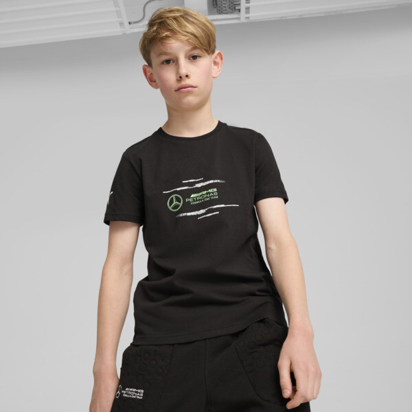 Mercedes-AMG Petronas F1® Logo Tee Youth, PUMA Black, swatch-ZAF