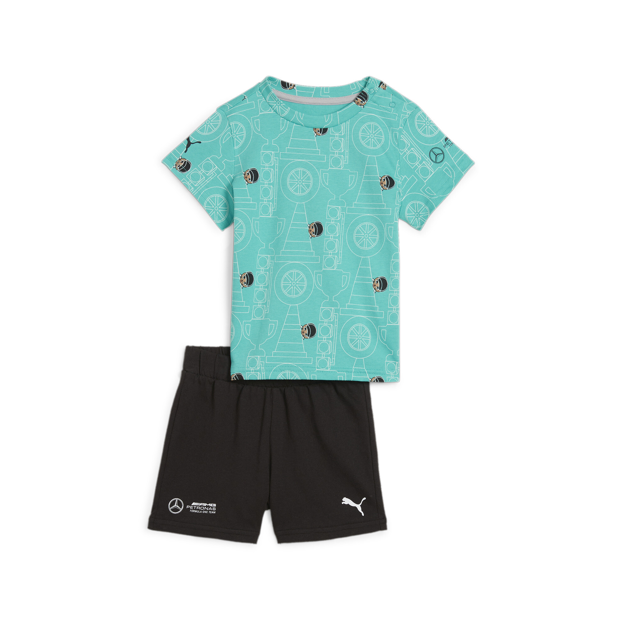 Puma Mercedes-AMG Petronas F1® Graphic Set Toddler, Green, Size 2-3Y, Clothing