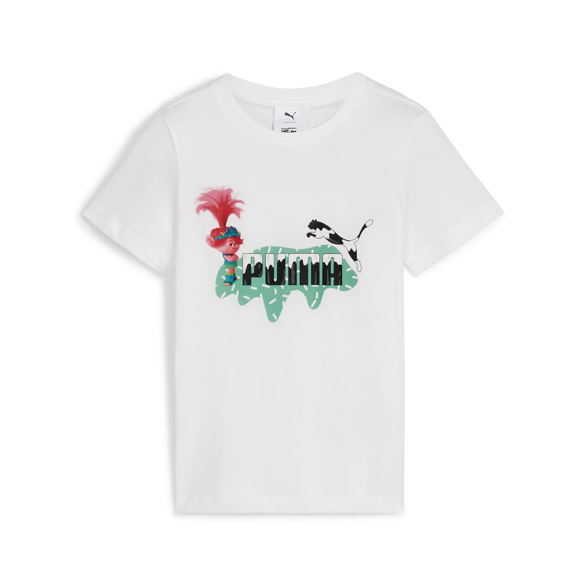 PUMA x TROLLS T-Shirt Kids in White, 4-5Y