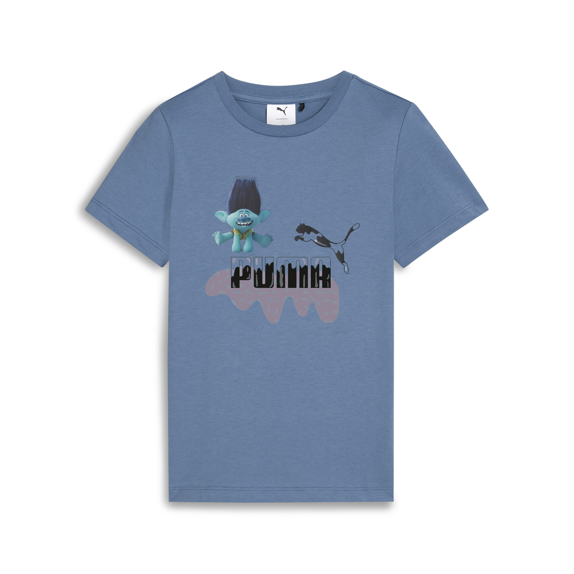 Puma x TROLLS T-Shirt Kinder | Mit Print | Blue Horizon | Größe: 2-3Y