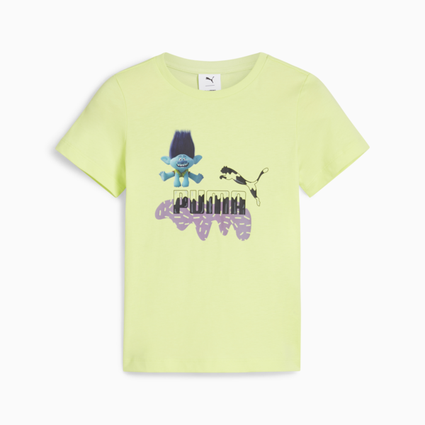 PUMA x TROLLS Tee Kids, Cool Cucumber, large-ZAF